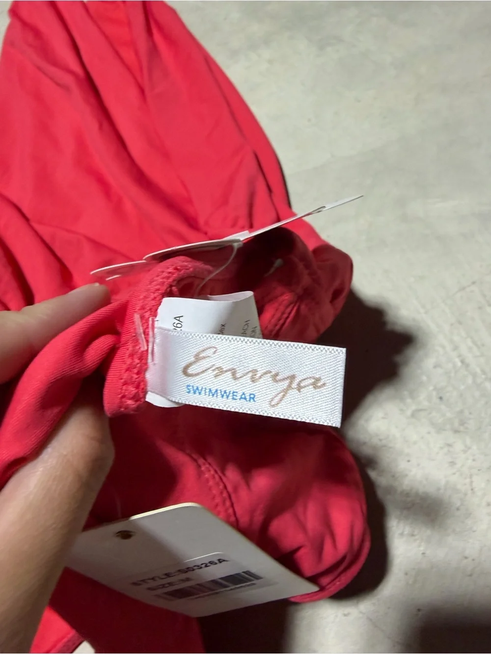 Envya NWT babe watch Red Halter One-Piece Swimsuit MSRP$41 medium